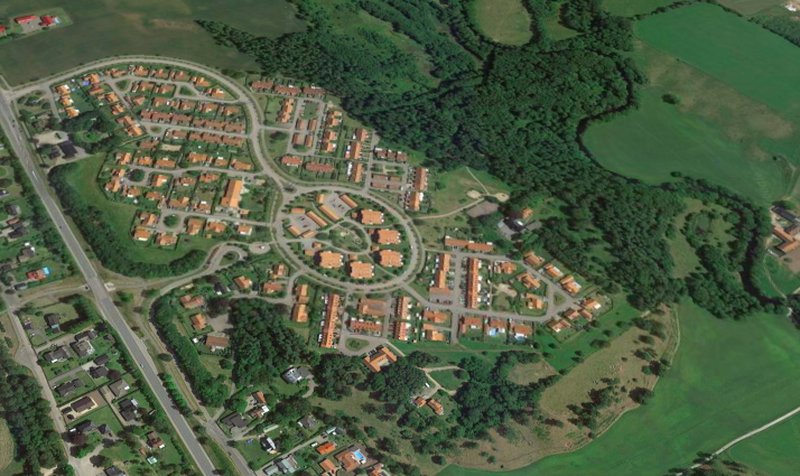 Jens försvann vid Brogård i Halmstad. Bildkälla: Google Earth Jens försvann vid Brogård i Halmstad. Bildkälla: Google Earth